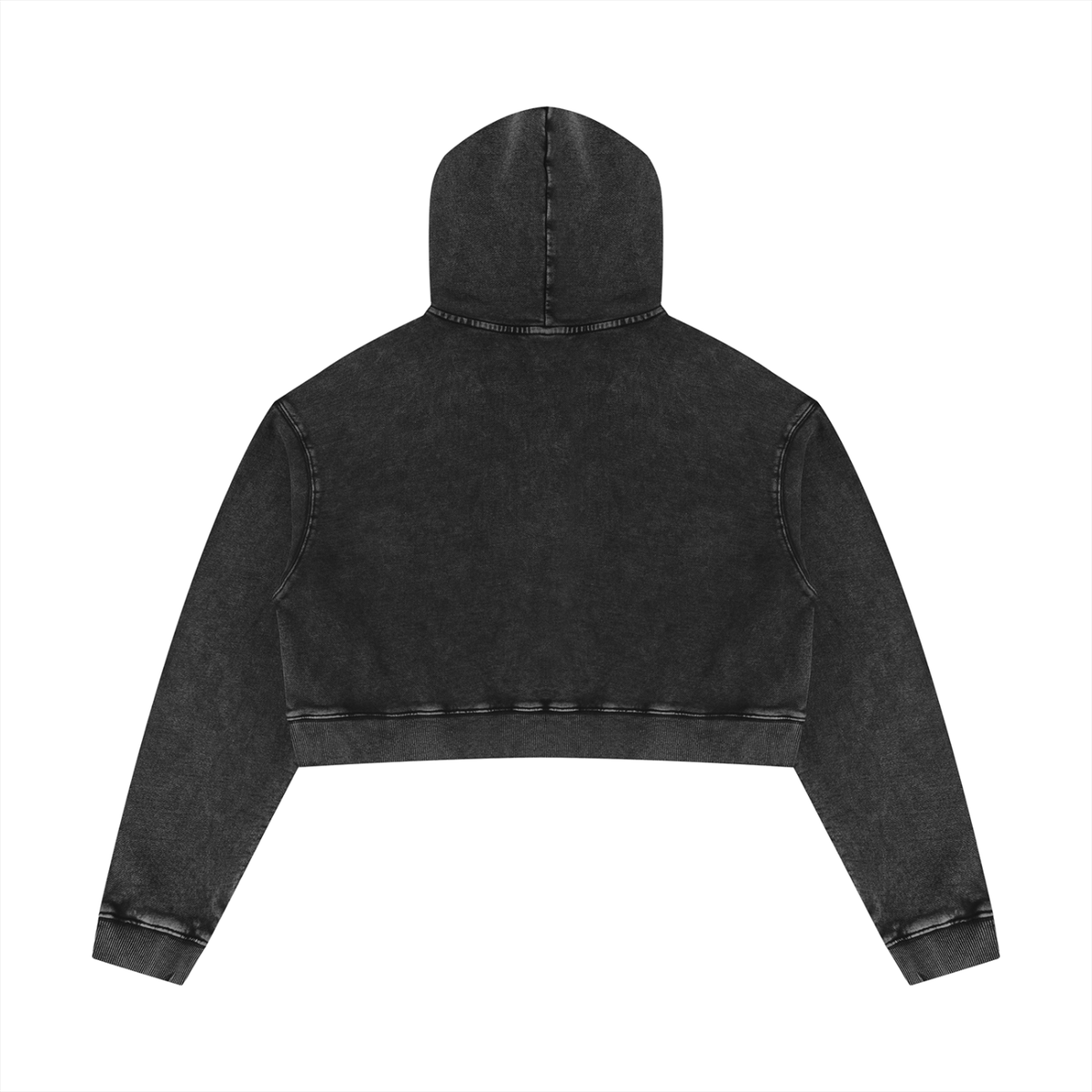 ULTRAVIOLET Women's Mineral Washed Crop Hoodie