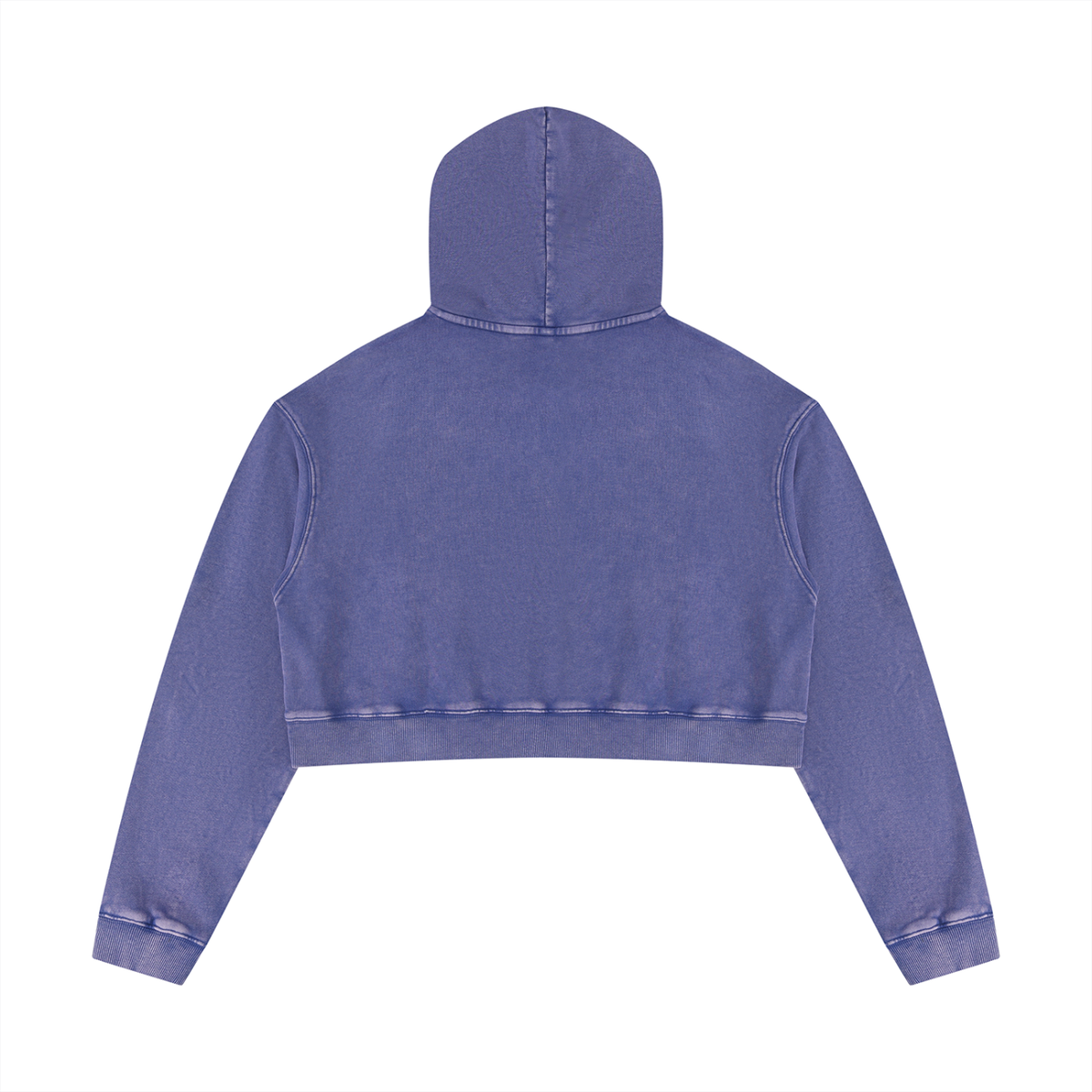 ULTRAVIOLET Women's Mineral Washed Crop Hoodie