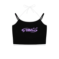 Contrast Binding Halter Tank Top