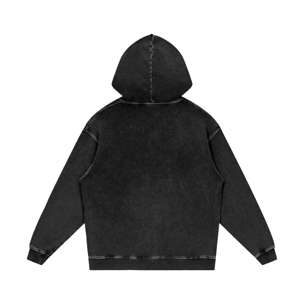 OBSESSED Snow Washed Loose Cotton Hoodie