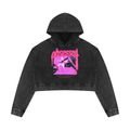 OBSESSED Women's Mineral Washed Crop Hoodie
