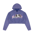 ULTRAVIOLET Women's Mineral Washed Crop Hoodie